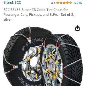 Brand New Tags still attached Tire chains.